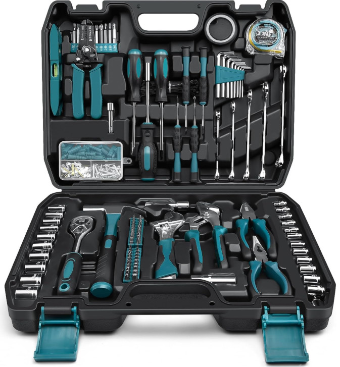 Juego herramientas 281pcs completo con llaves destornilladores maletín, Nuevo