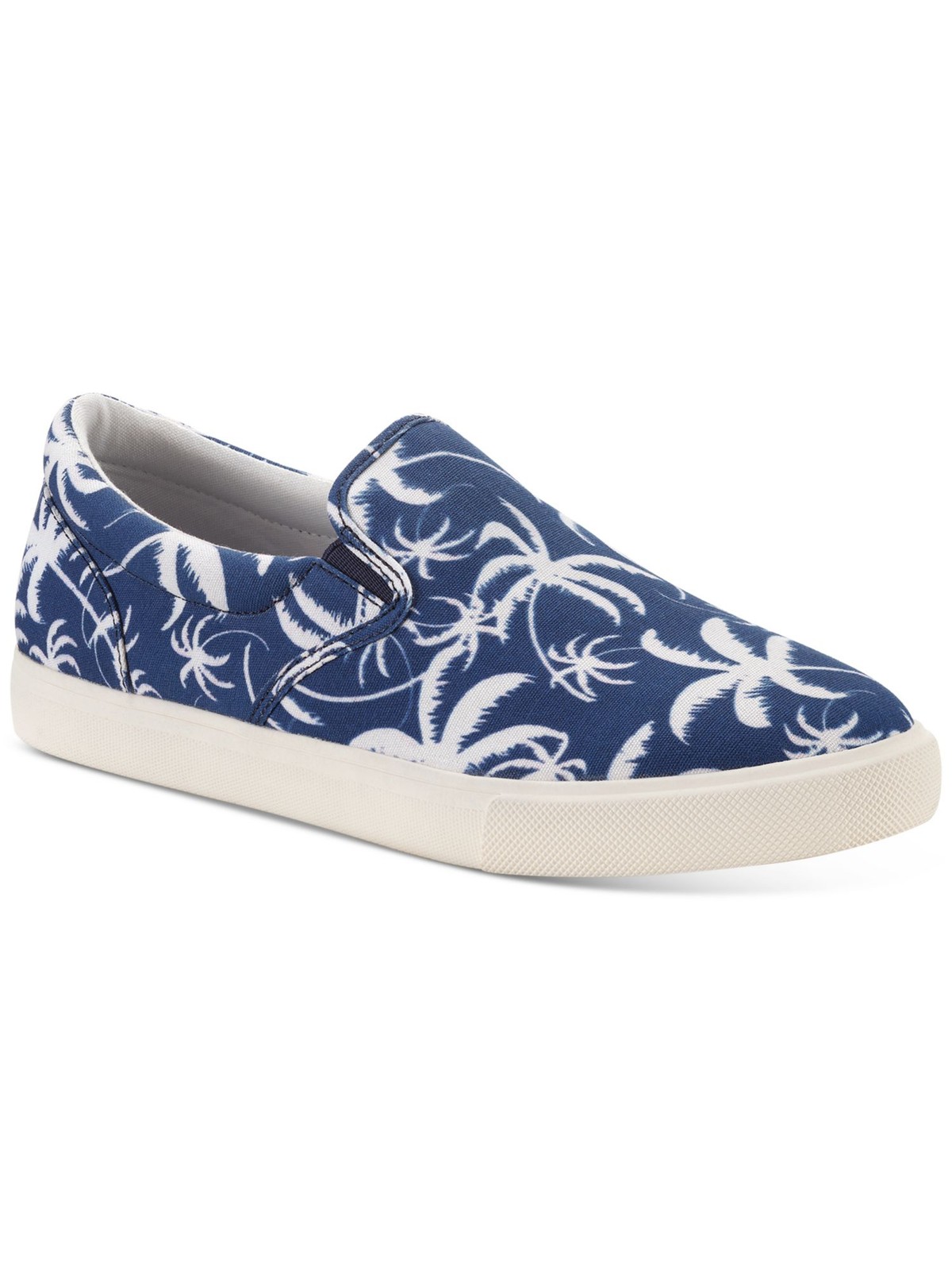 CLUBROOM Mens Navy Palm Goring Tate Round Toe Platform Slip On Sneakers 11.5 M
