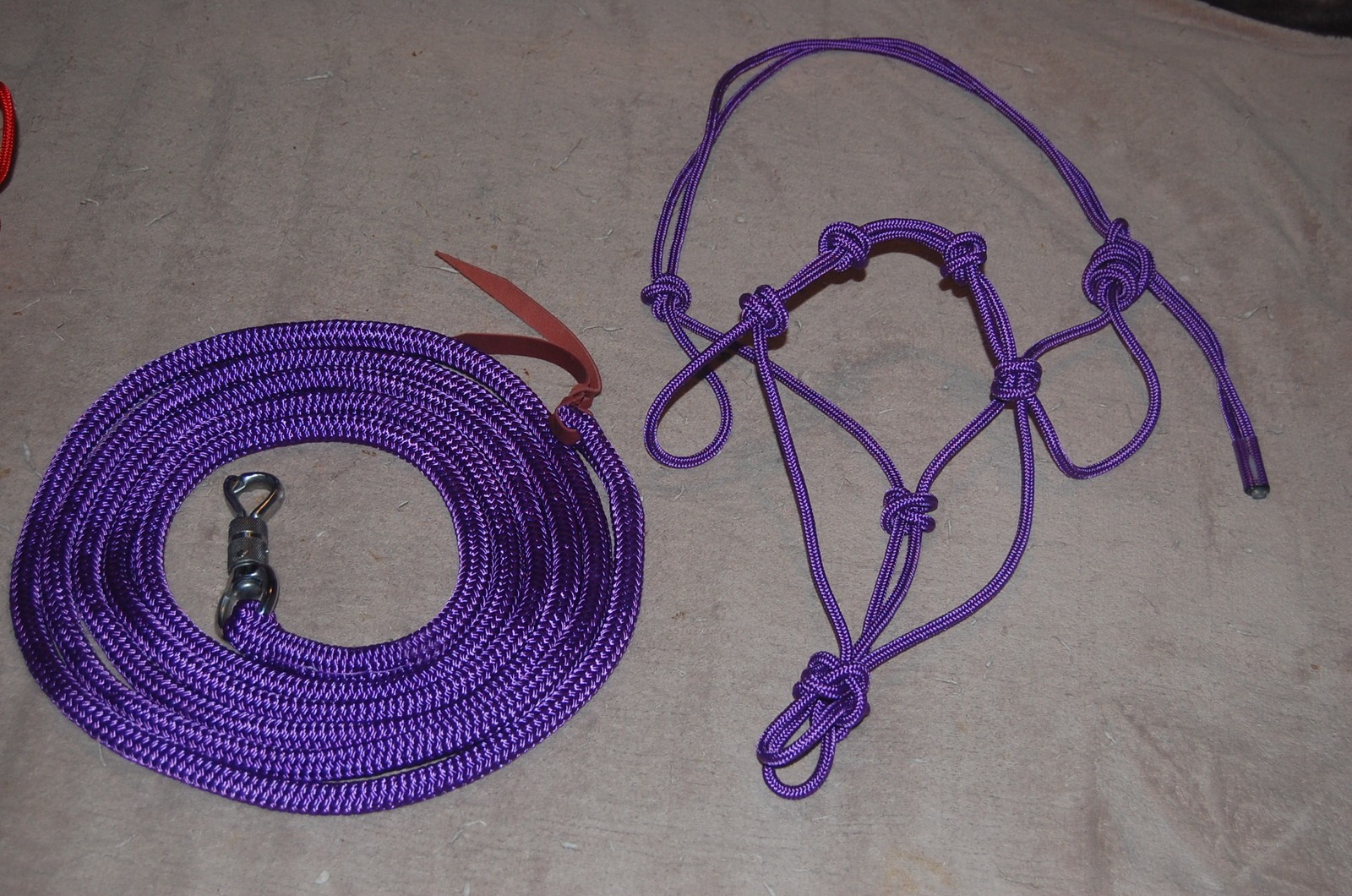 STIFF 4-KNOT HALTER, 14' LEAD ROPE FOR ANDERSON & PARELLI TRAINING