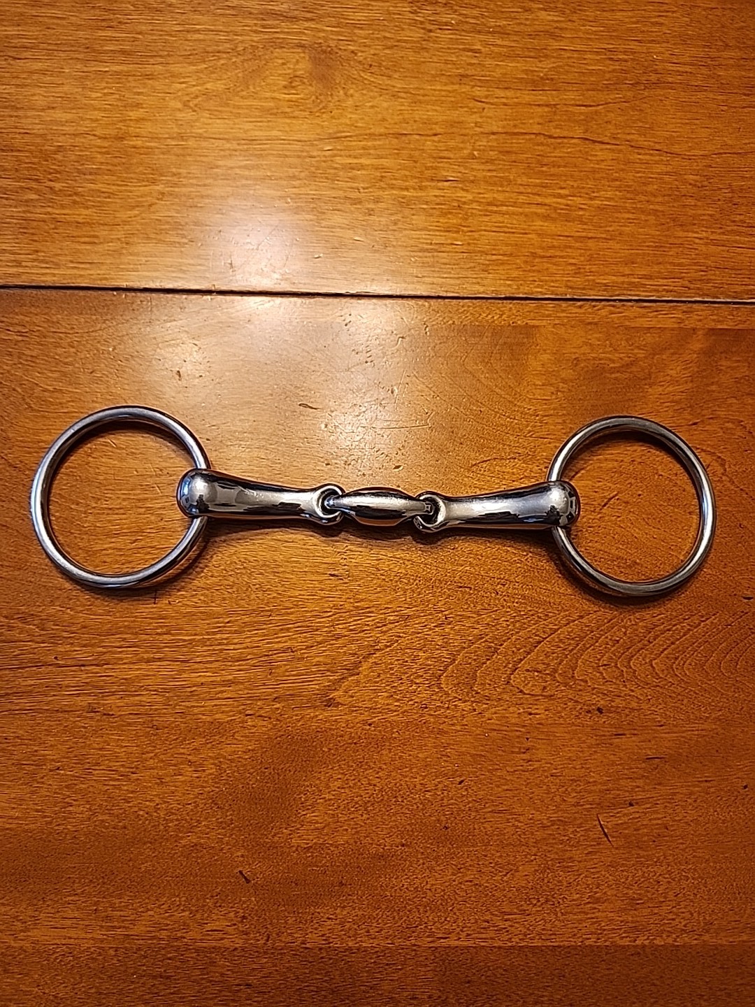 Korsteel O-Ring Oval Link Snaffle Bit Stainless Steel 5 1/2"