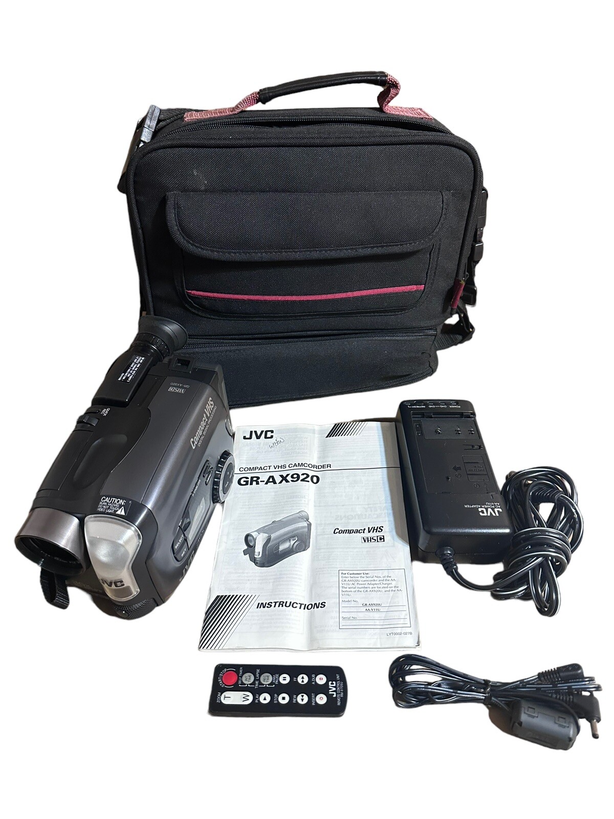 JVC VideoMovie GR-AX920U 36X Digital Hyper Zoom Full Range Compact VHS
