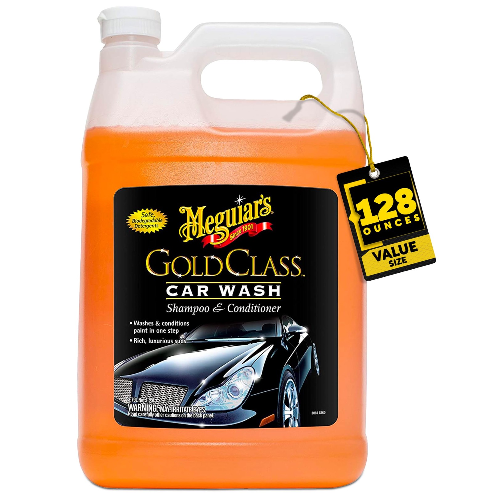 Meguiar's Gold Class Foaming Car Wash Soap 128 Fl Oz Shampoo And Conditioner