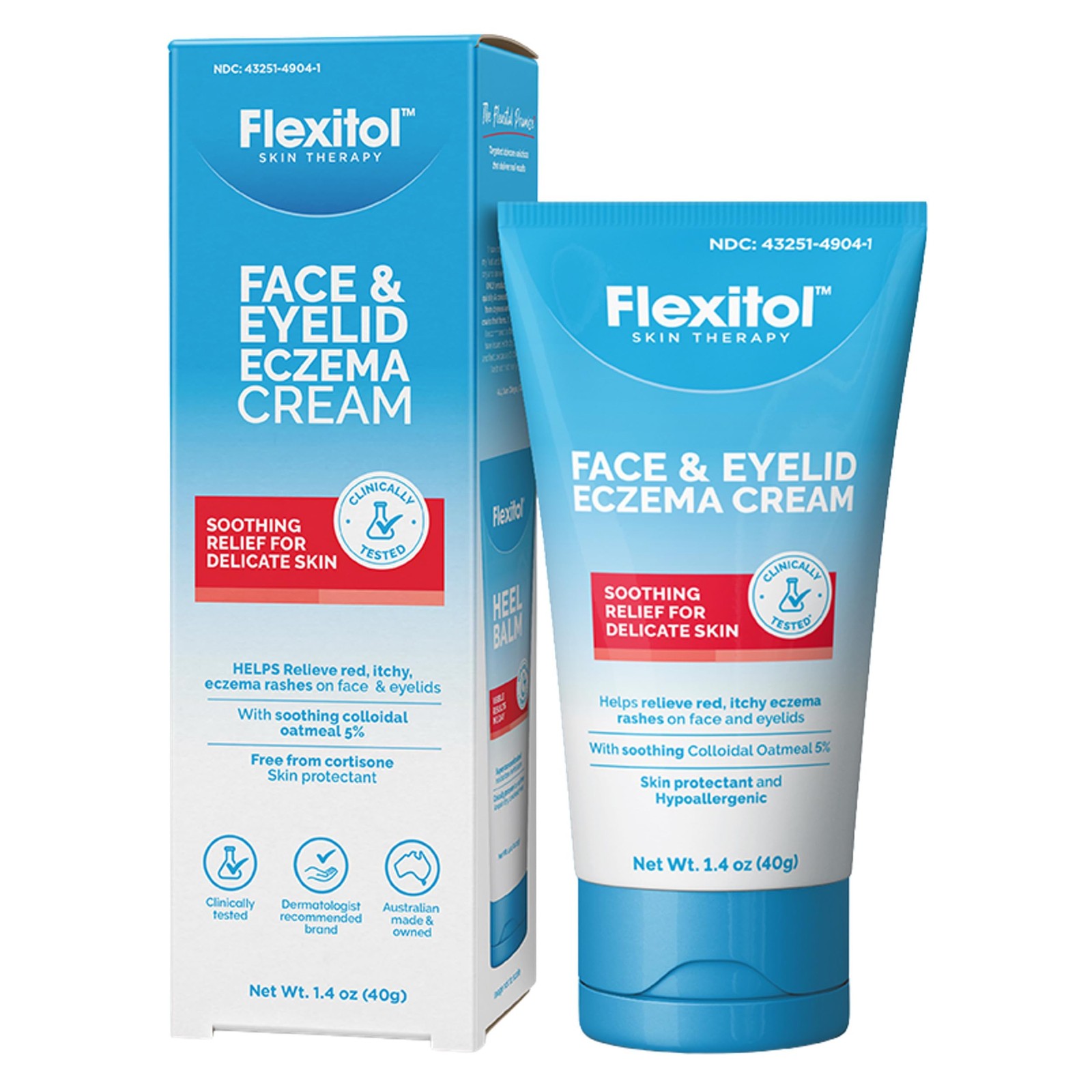 Face and Eyelid Eczema Cream for Sensitive Skin, 5% Colloidal Oatmeal, Soothi...