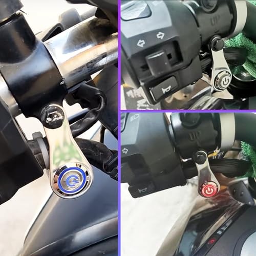 Motorcycle Universal Handlebar Light Power Control Switch Push Button Red