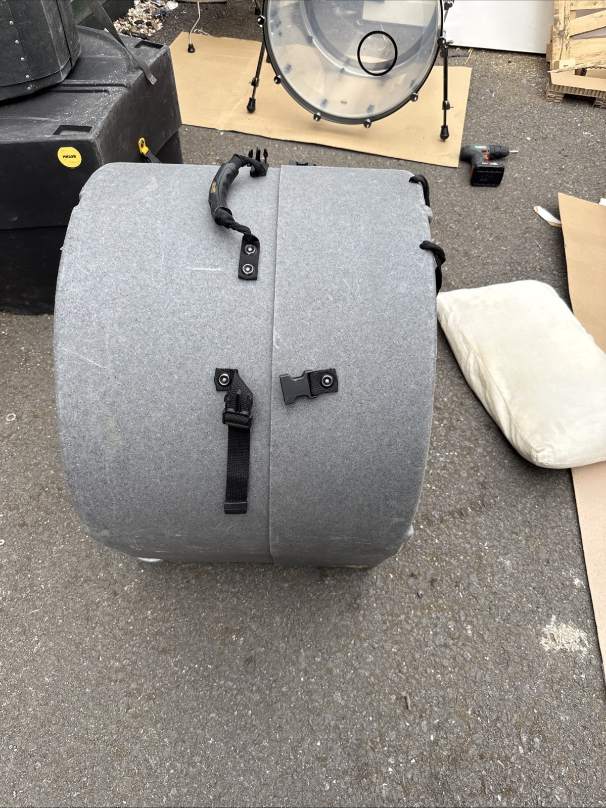 22” Hardcase Bass Drum Case. Wheels. Free P&P
