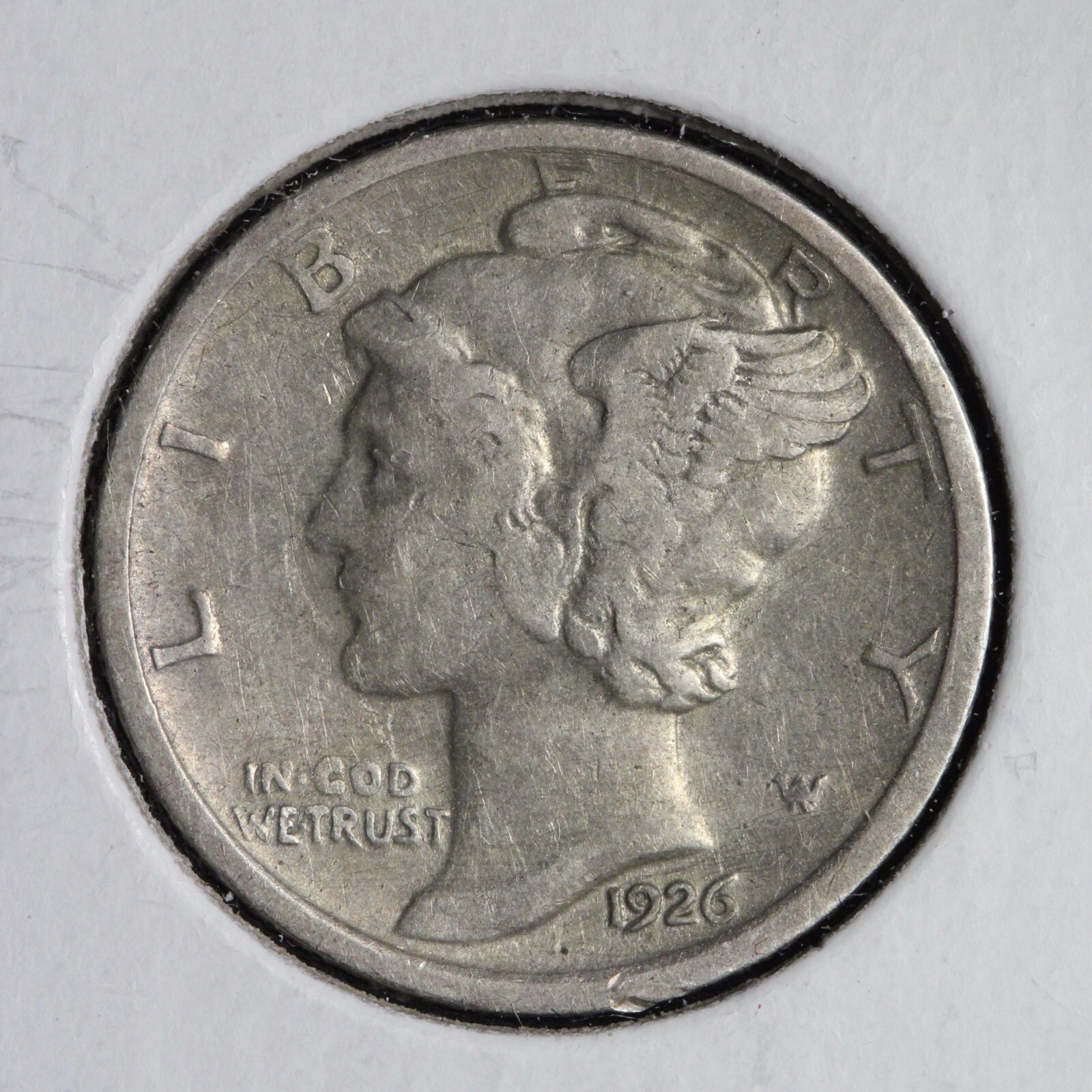 1926-D Mercury Silver Dime VF E232 YAM