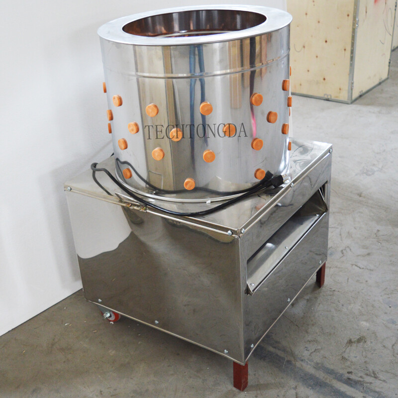 New Turkey Chicken Plucker Plucking Machine Poultry De-Feather SS304 w/ 2 Wheels