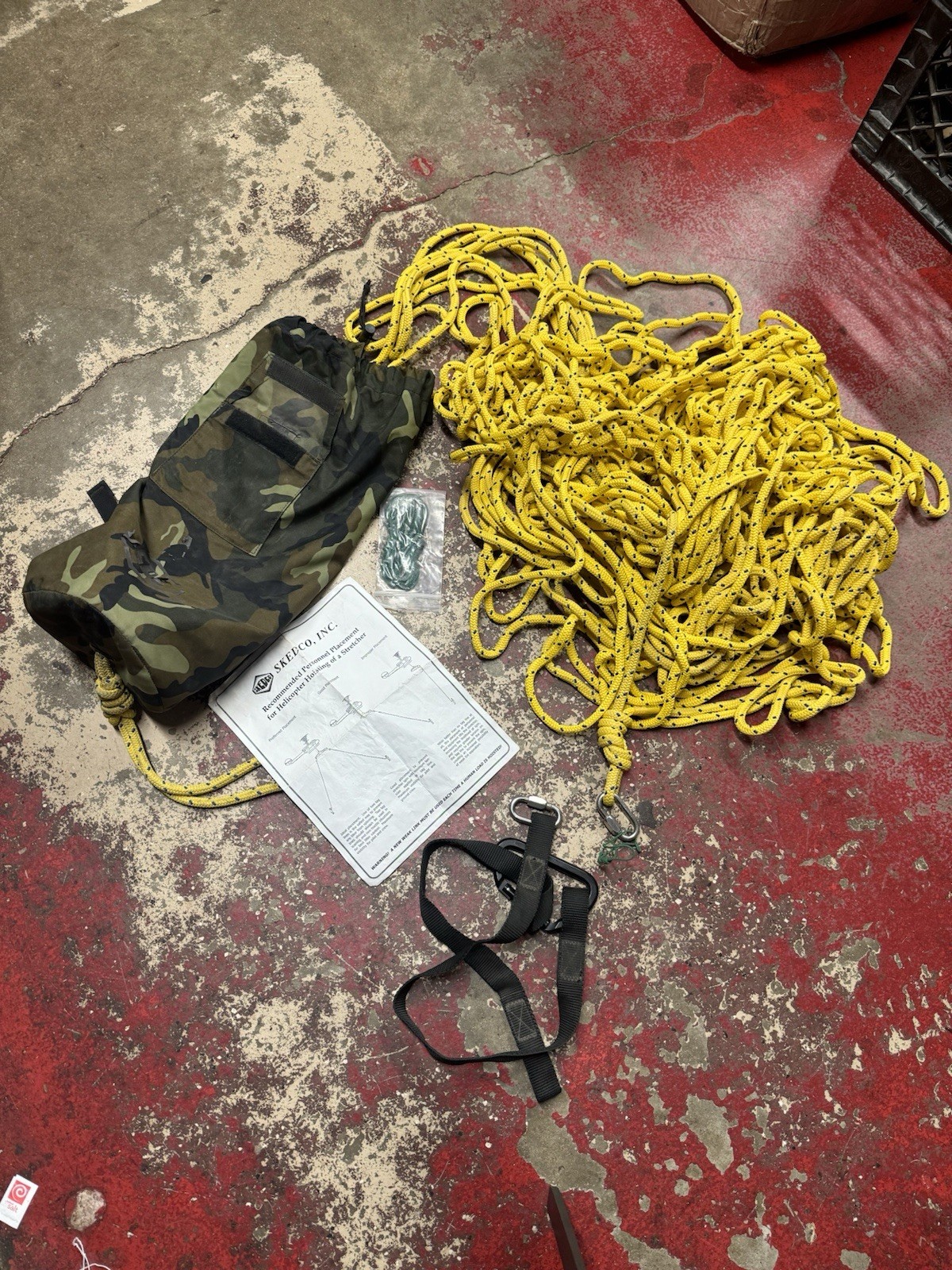 Skedco Helitag Kit (Helicopter Tag Line Kit) Woodland Camouflage