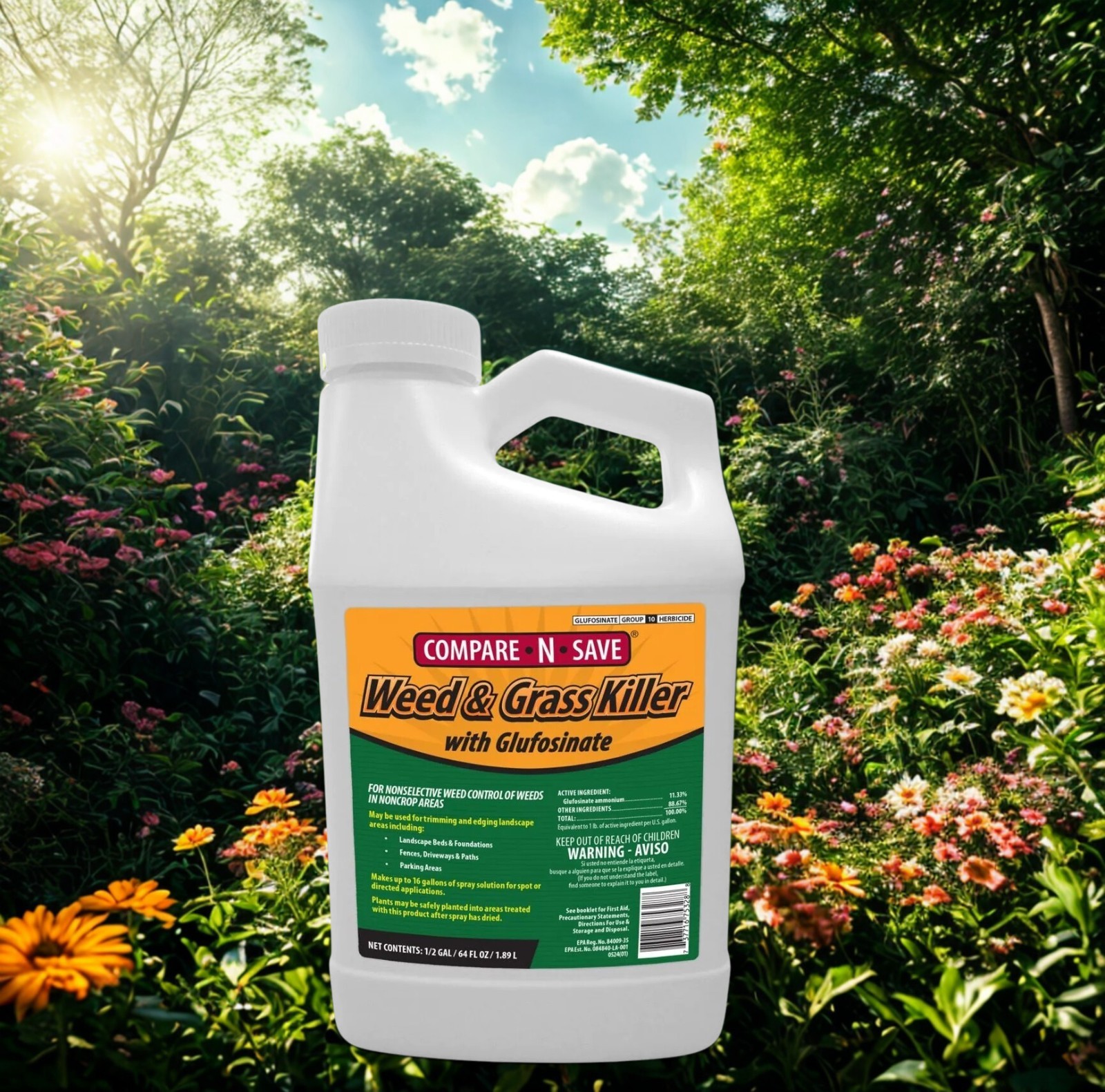 Compare-N-Save Weed and Grass Killer with Glufosinate - 64Oz