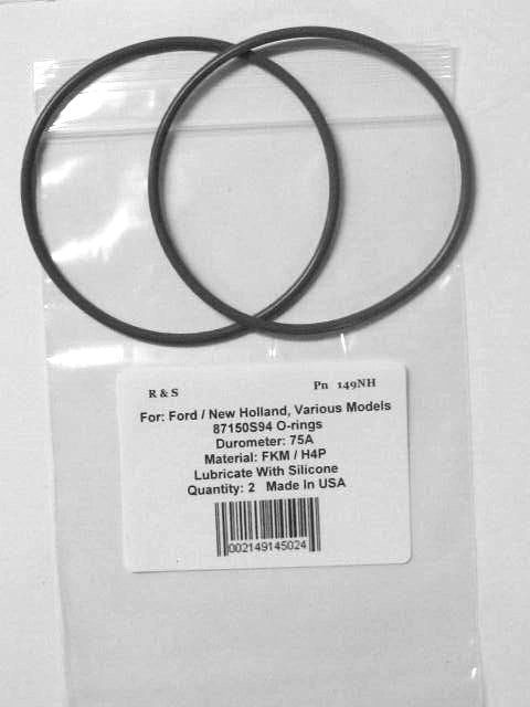 2 Compatible New Holland O-Rings Part # 87150S94 / R&S 149NH / FKM Mat. H4P