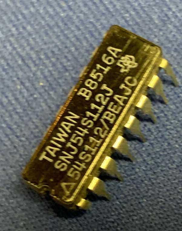 SNJ54S112J TI 54S112/BEAJC SNJ54S112J 16-PIN CERDIP MILSPEC COLLECTIBLE