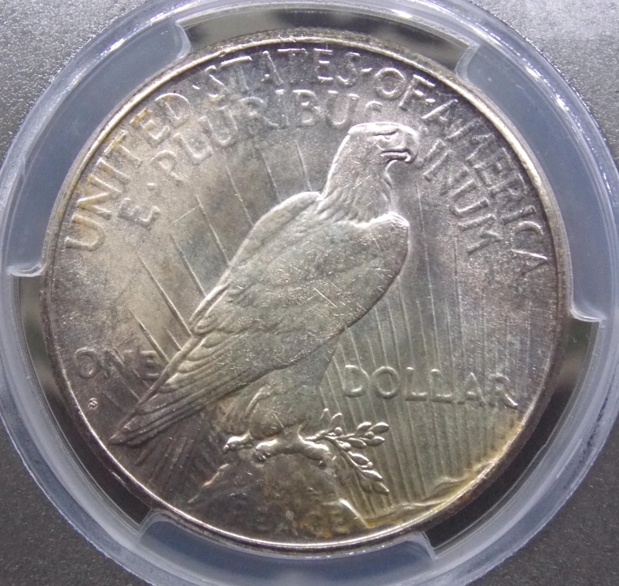 1925 "S" Peace SILVER Dollar $1 PCGS MS63 #408 Unc BU Uncirculated ECC&C, Inc.