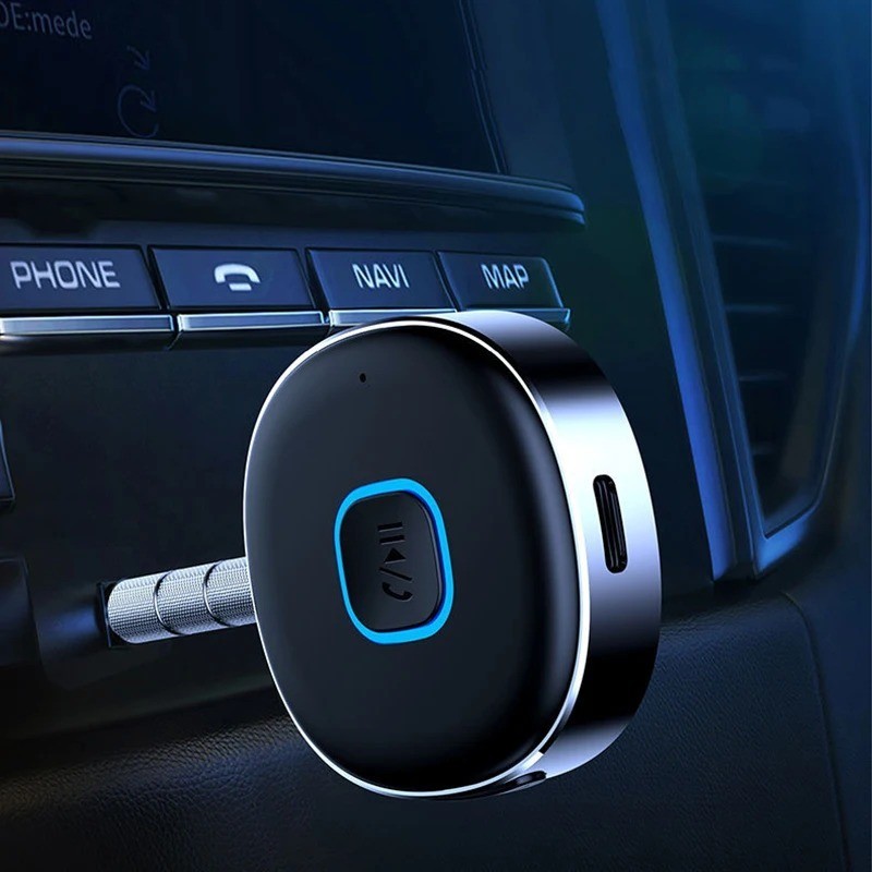 Portable 3.5mm Aux Car Adapter Bluetooth Wireless Audio Receiver Car/Home Stereo