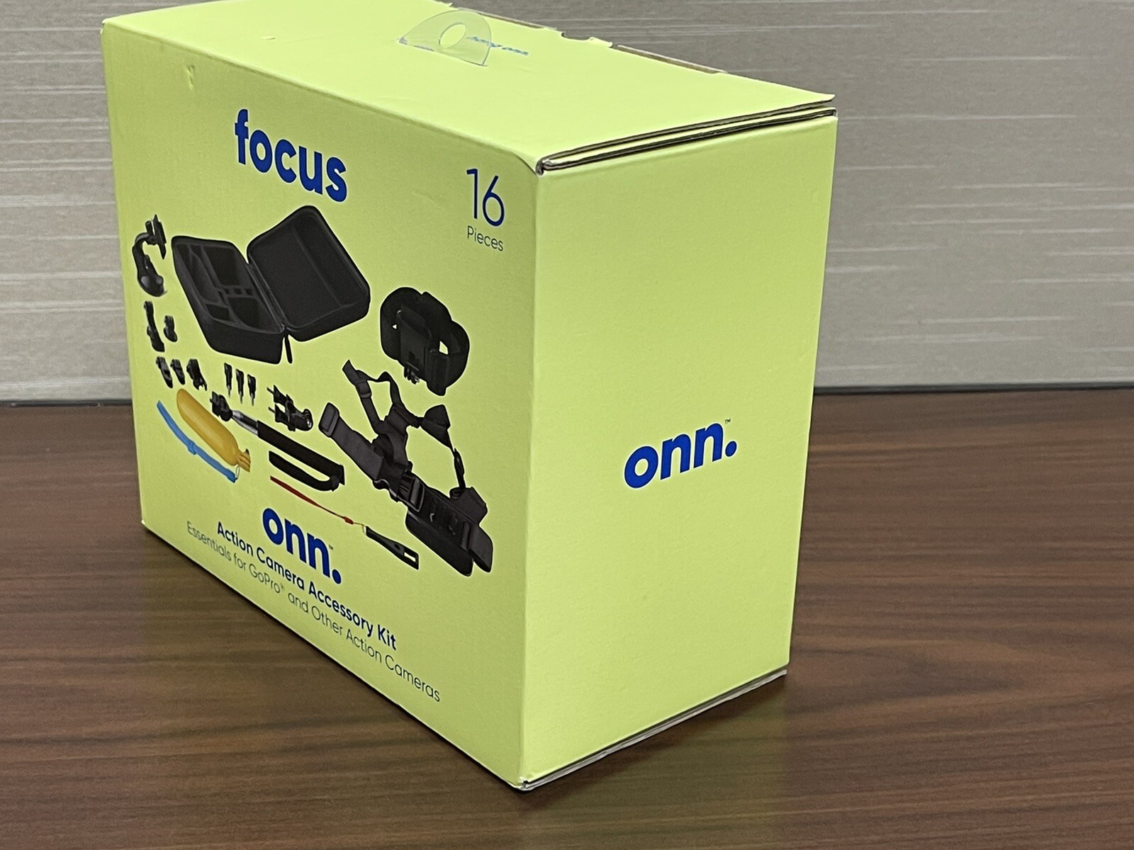 Focus Action Camera 16 pieces Accessory ONN. Kit Essentials for GoPro® & others!