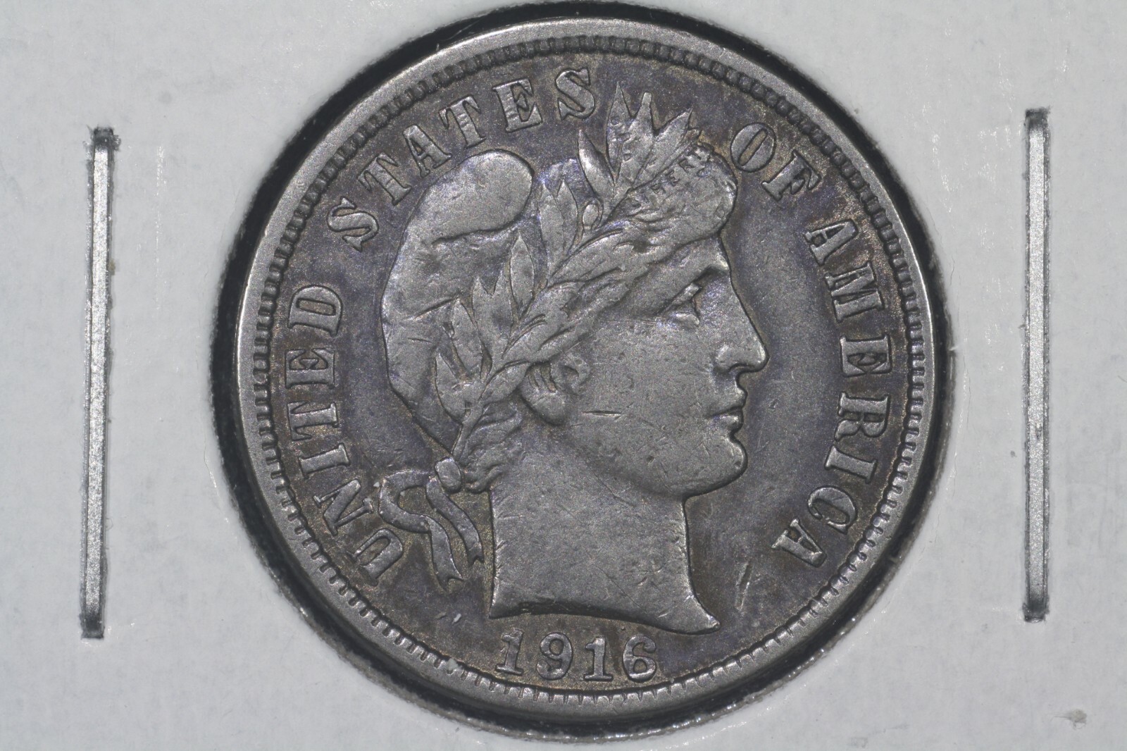 1916 Barber Dime, Choice XF