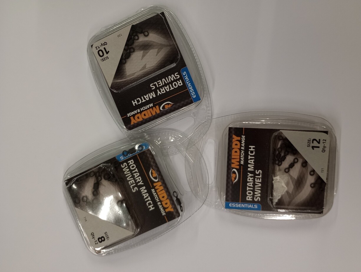 Middy Essentials Match Range Rotary match Swivels 8's 10's 12's