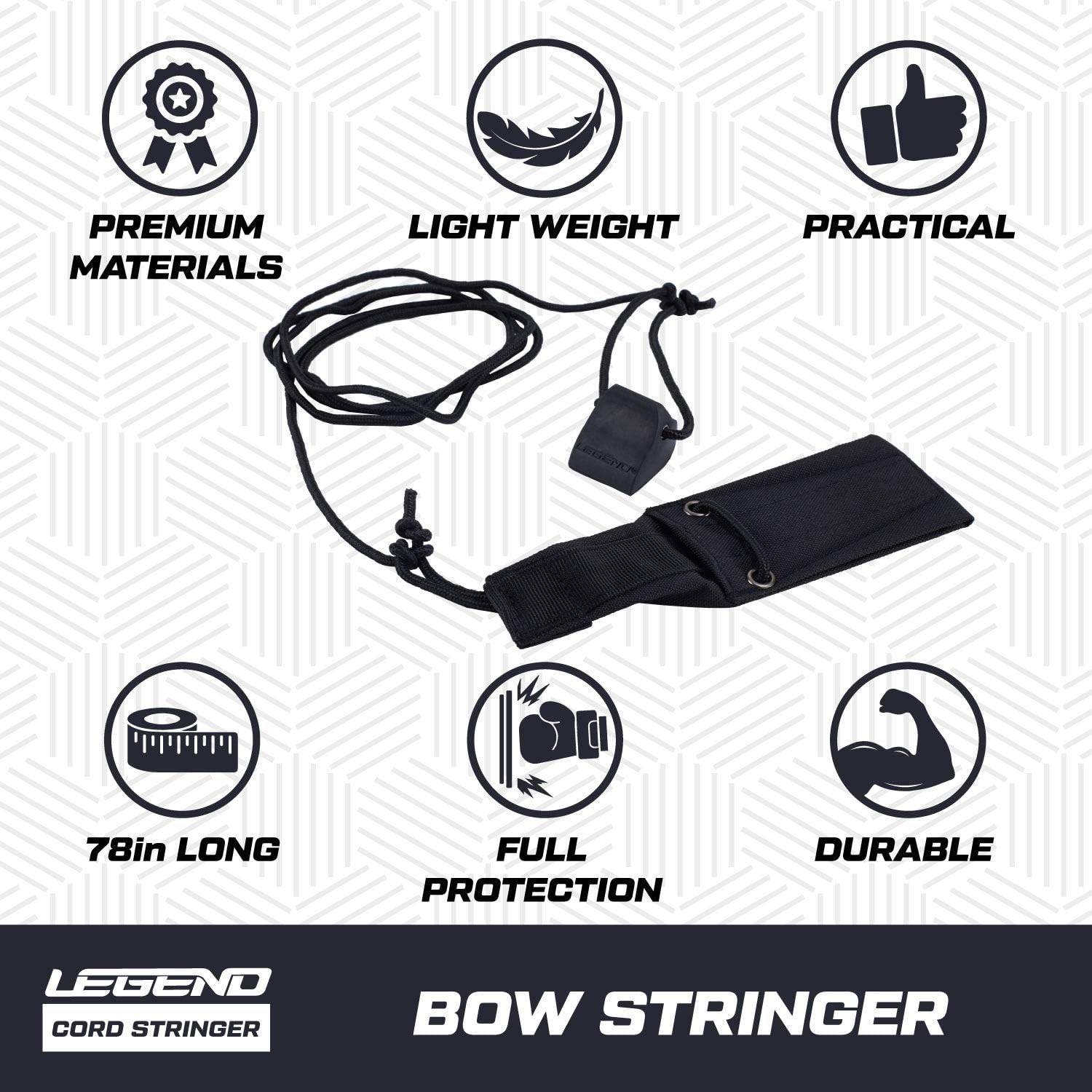 LEGEND Cord Bow Stringer - Traditional Limbsaver Stringing Tool for Recurve Bows