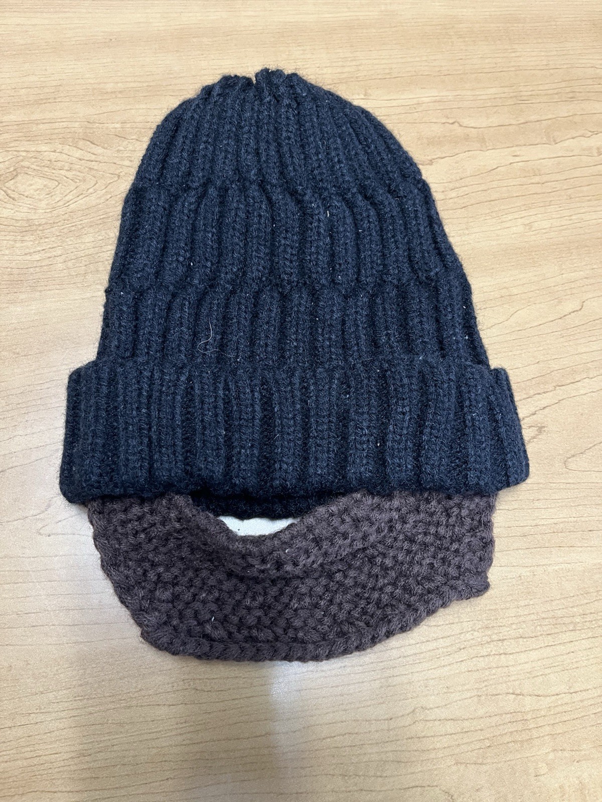 Boys Beanie With Crocheted Beard