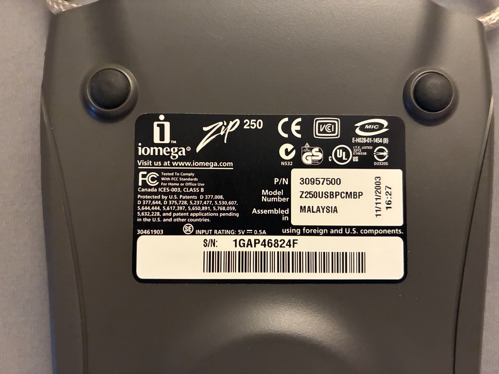 IOMEGA ZIP 250 USB EXT DRIVE - WORKING IN GREAT CONDITION