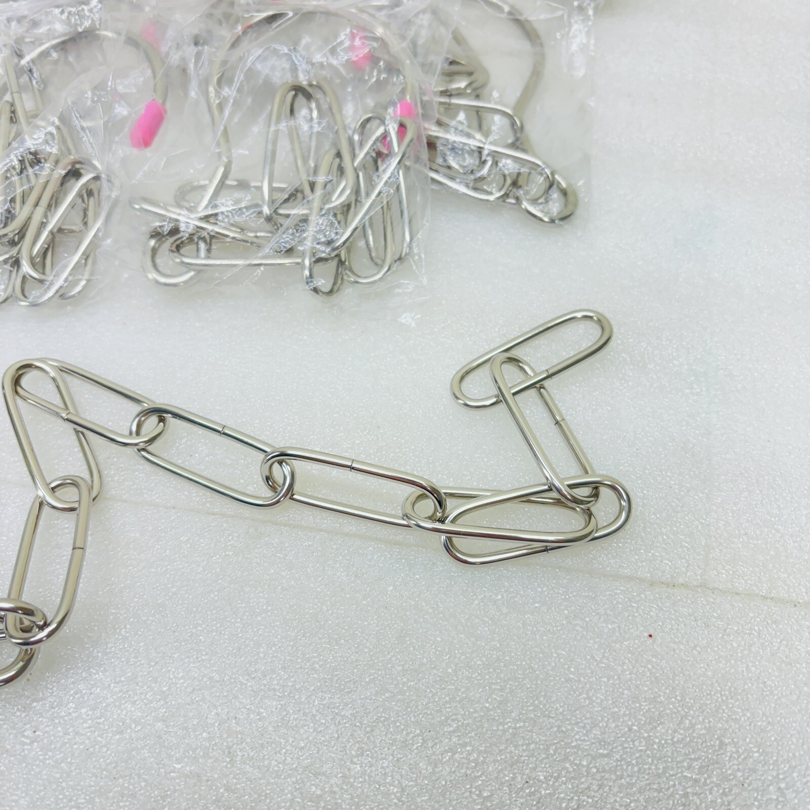 NEW‼ Chain Link Closet Organizers Magic Hangers Pink Tips 10-Pack • FREE S/H‼