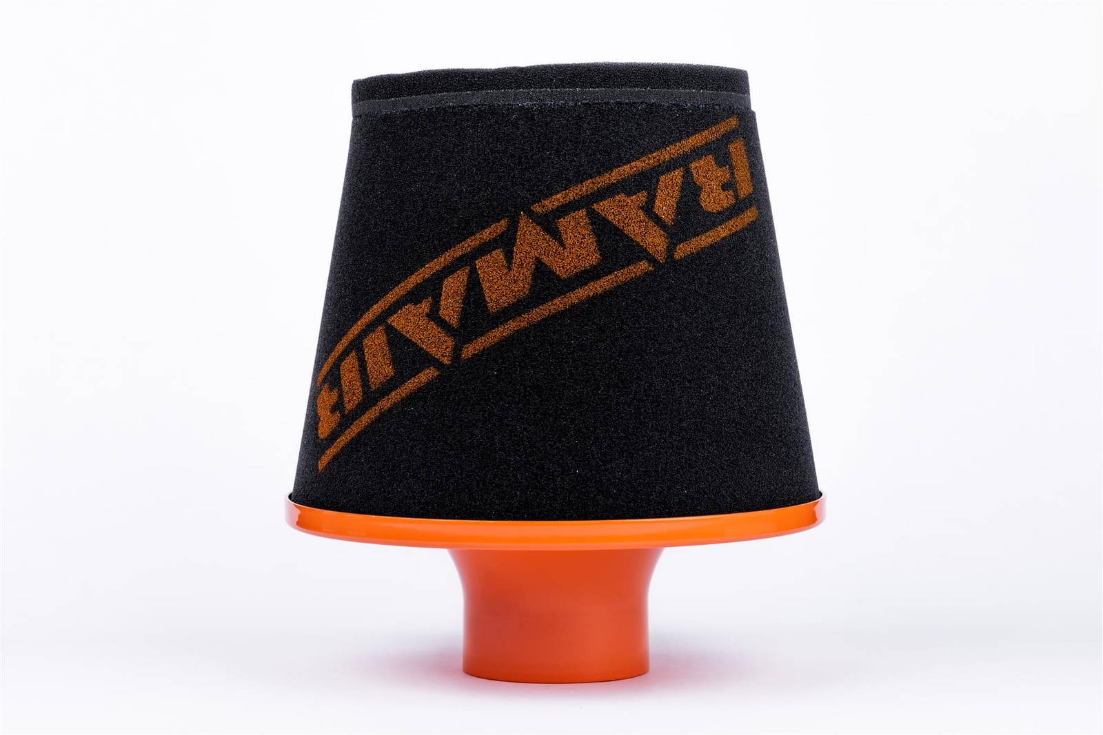 Ramair Large Aluminium Induction Air Filter With 70Mm Od Neck In Orange