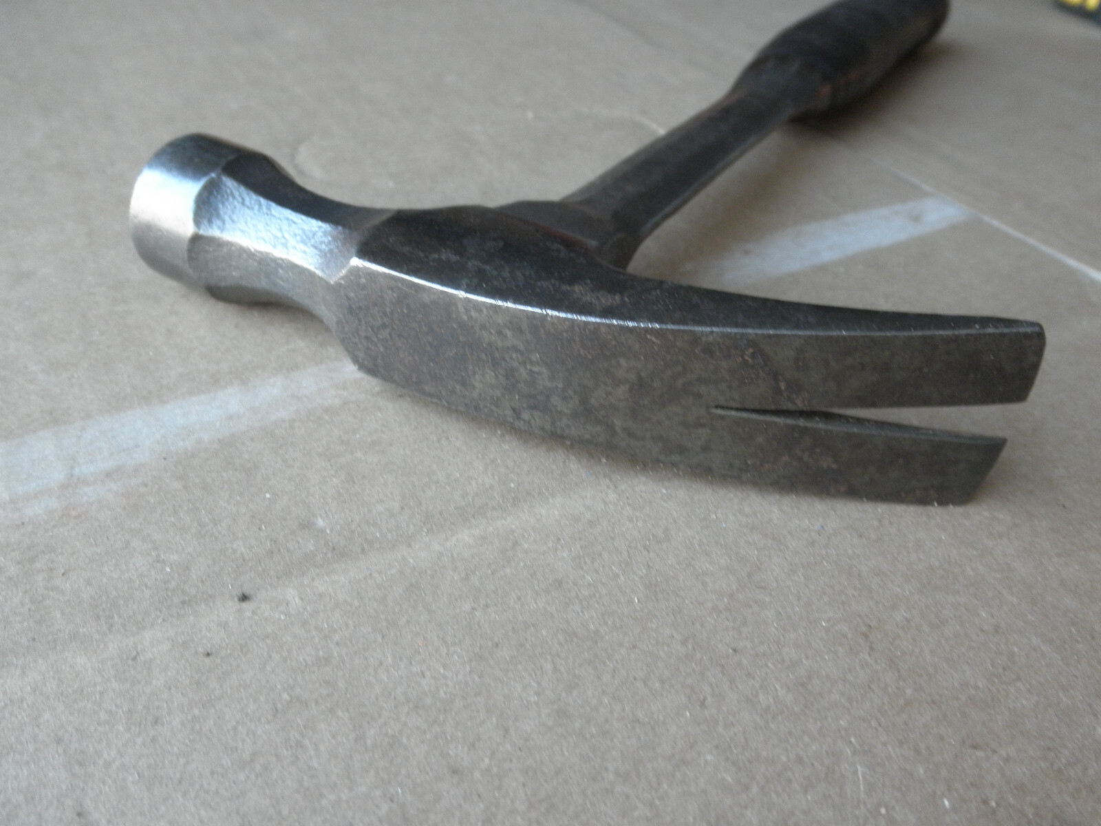 Vintage CRAFTSMAN Leather Handle Raised Logo Hammer