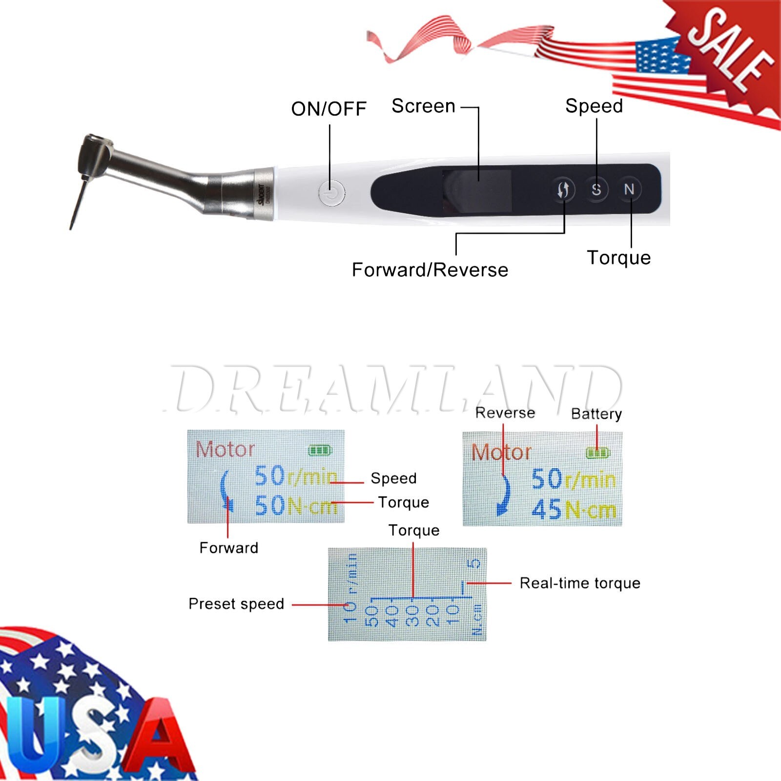 Dental Screwdriver Implants Torque Universal Electric Torque wrench Restoration