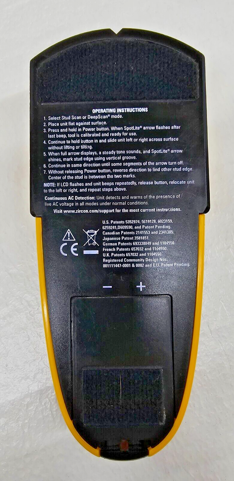 Zircon Stud Sensor E50 Edge Finding Finder Deep Scanning in Working condition.