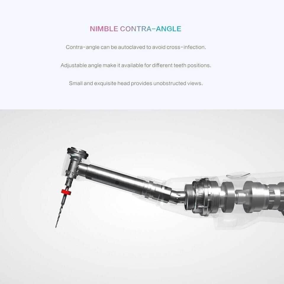 Woodpecker Dental Endo Motor Root Canal 1:1 Reciprocating Contra Angle Handpiece