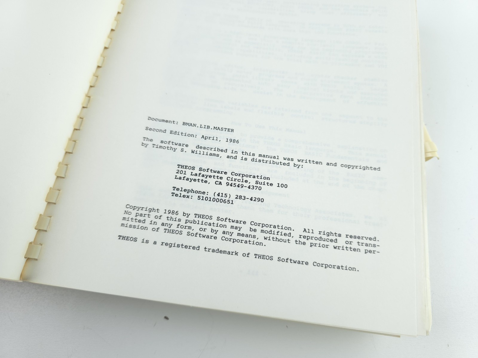 Theos Operating Language Programming Users Guide Manual Vintage Computer