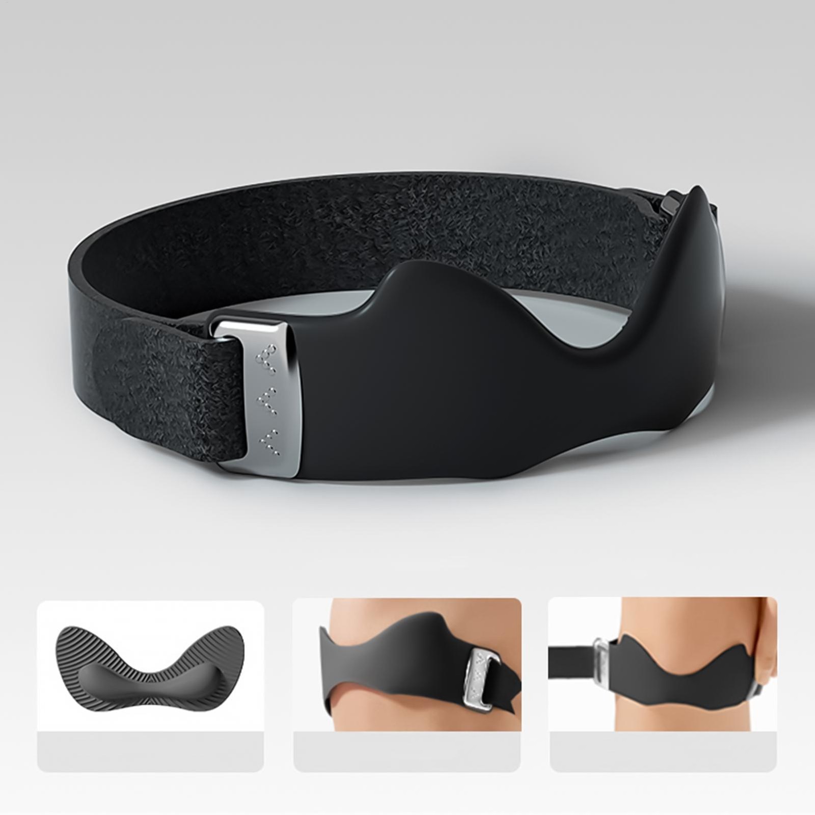 1PC Flex Wrap Silicone Patellar Tendon Support Strap Adjustable Knee Brace Strap