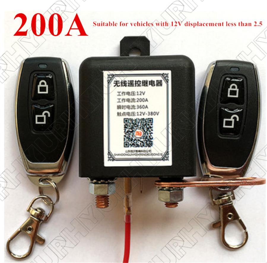 Wireless Remote Control Car Battery Disconnect Cut Off Isolator Master Switche