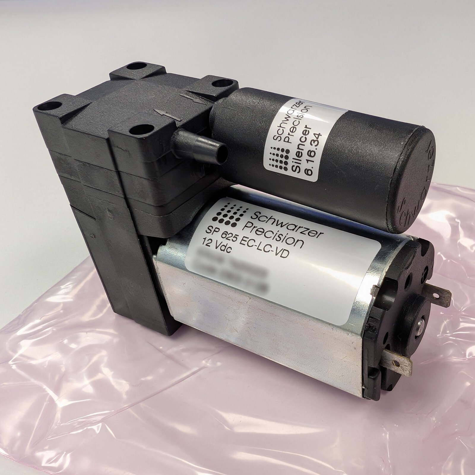 Schwarzer Precision SP625 EC-LC-VD 12VDC Air/Gas/Vacuum Pump - New!