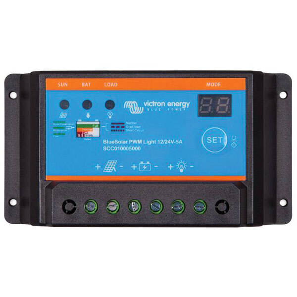 Victron Energy SCC010010000 12/24V 10A Dual Display PWM Charge Controller