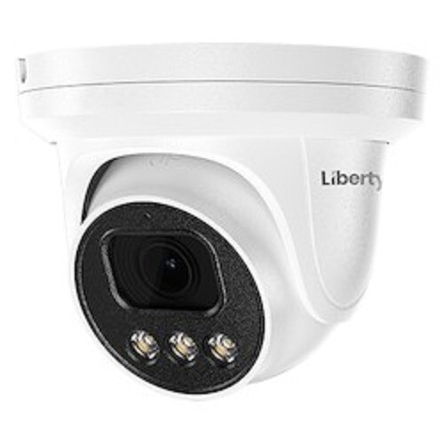 Liberty AI 4MP IP  2.8mm, True WDR, 100’ IR,PoE Outdoor Turret Camera-#L3IP4TFCS