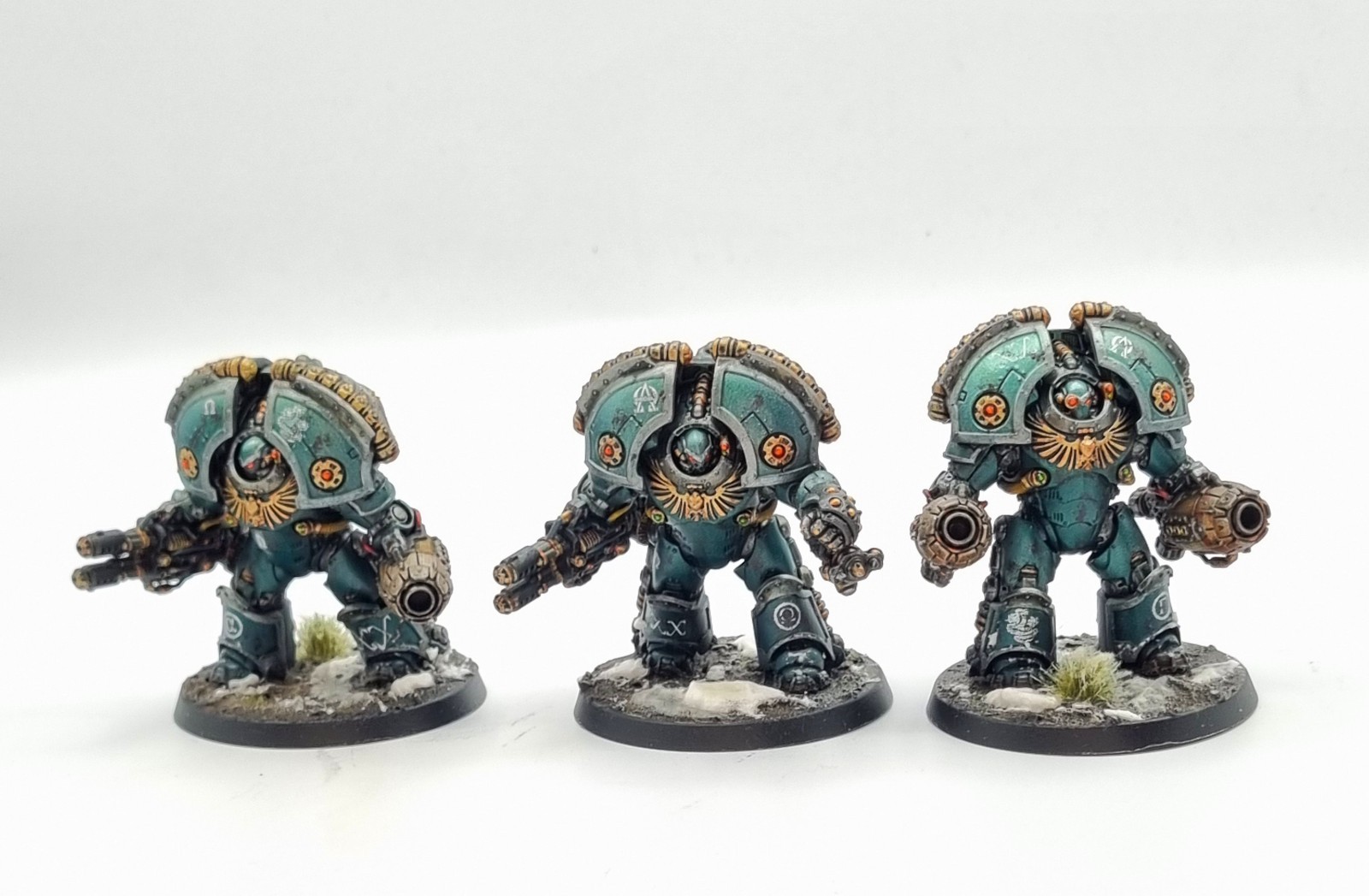 Alpha Legion Saturnine Terminator Squad well painted Warhammer Horus Heresy