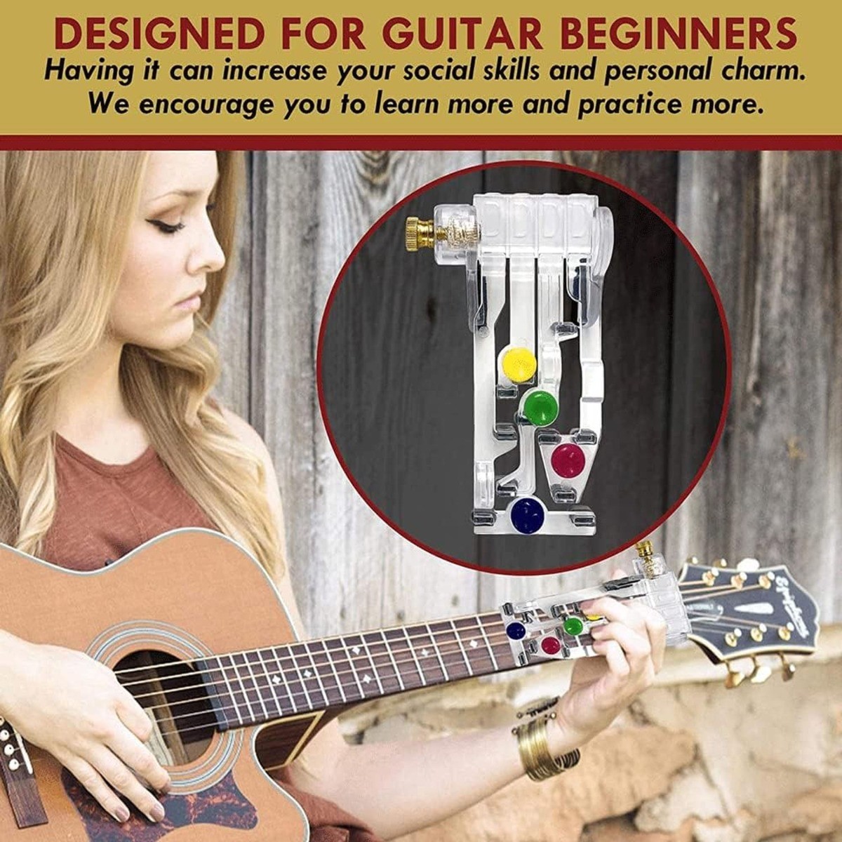 Guitar Learning Tool Compatible High Speed Durable Plug and Play