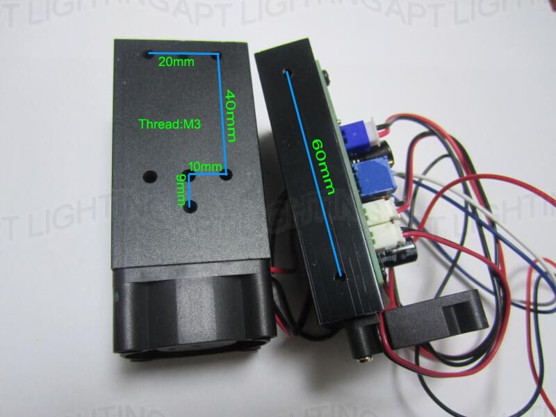 Quality Focusable 445nm 2000mW 2W Blue Laser Module TTL CNC Cutter Engraving