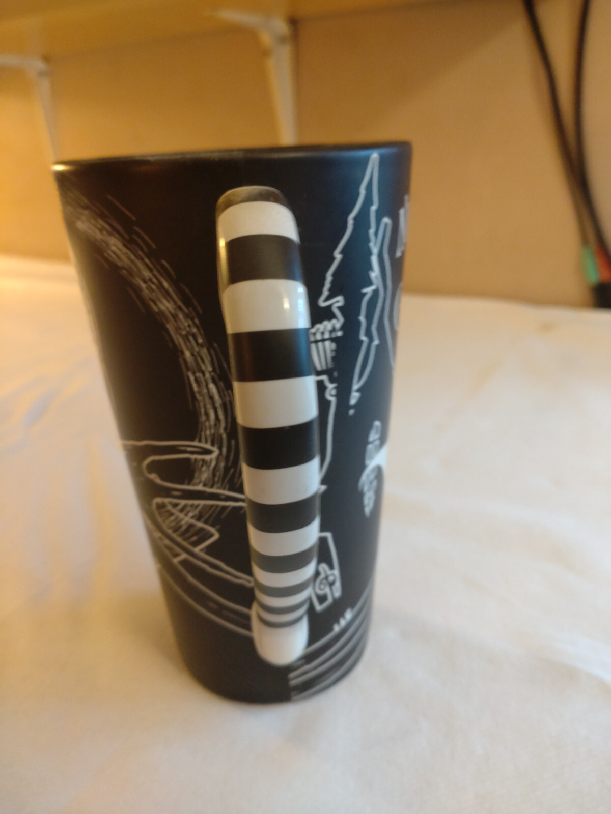 OOP Disney Nightmare Before Christmas Tall Mug (Jack and Zero) - Rare