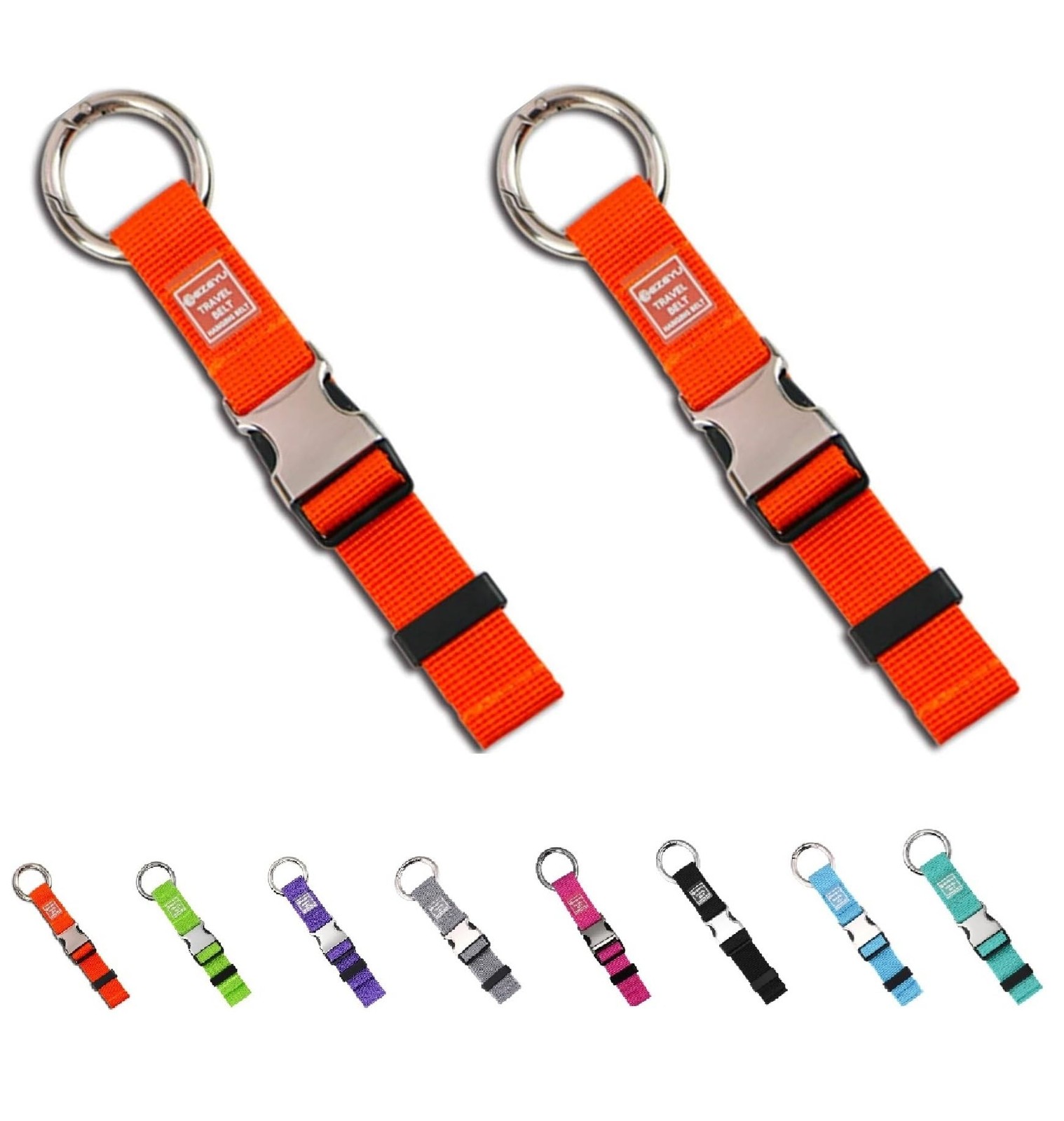 2PCS Heavy Duty Add a Bag Luggage Straps Jacket Gripper,Carry-on Luggage Belt...
