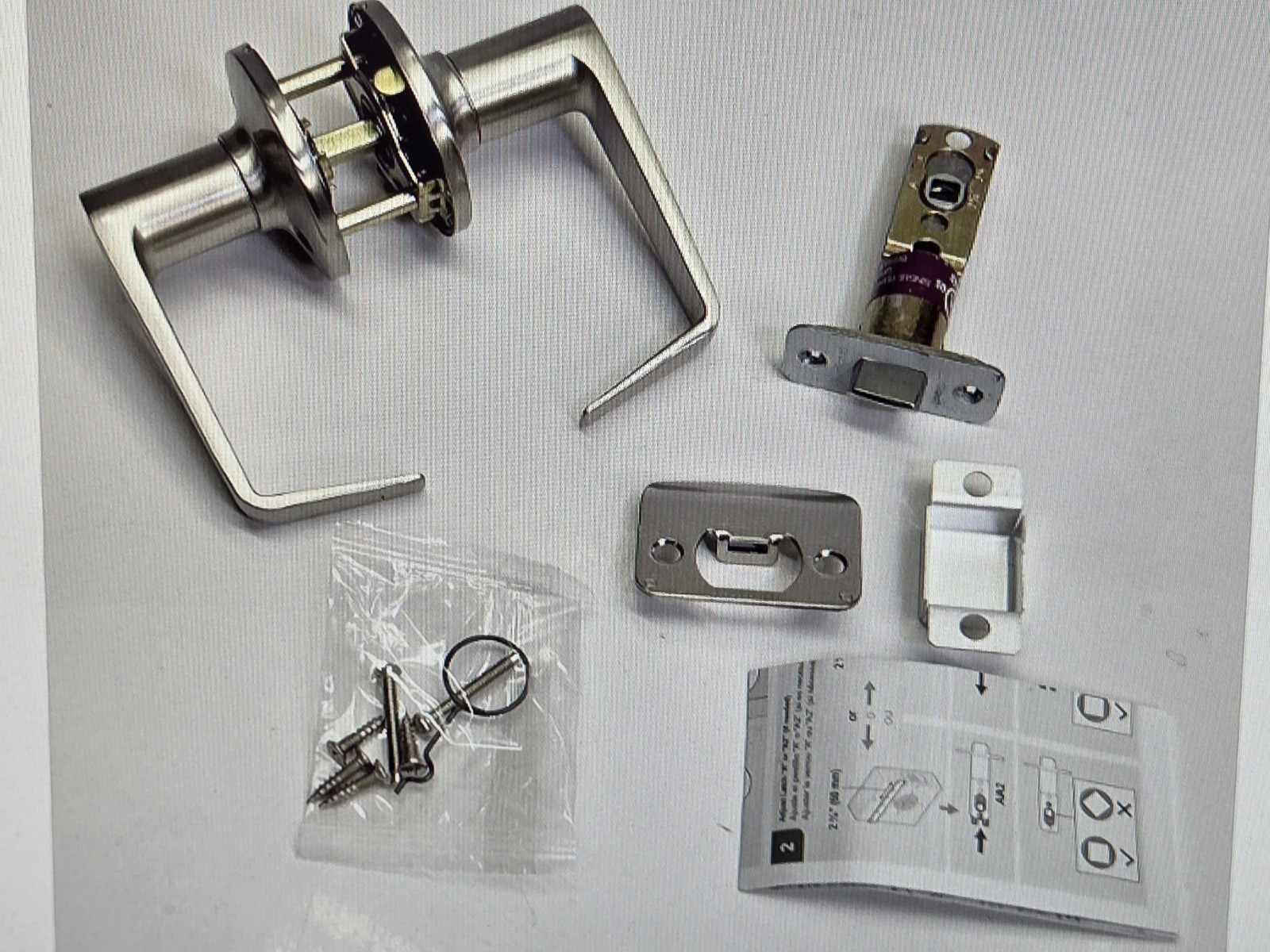 KWIKSET Carson Passage Commercial Door Lock Satin Nickel 94070-001