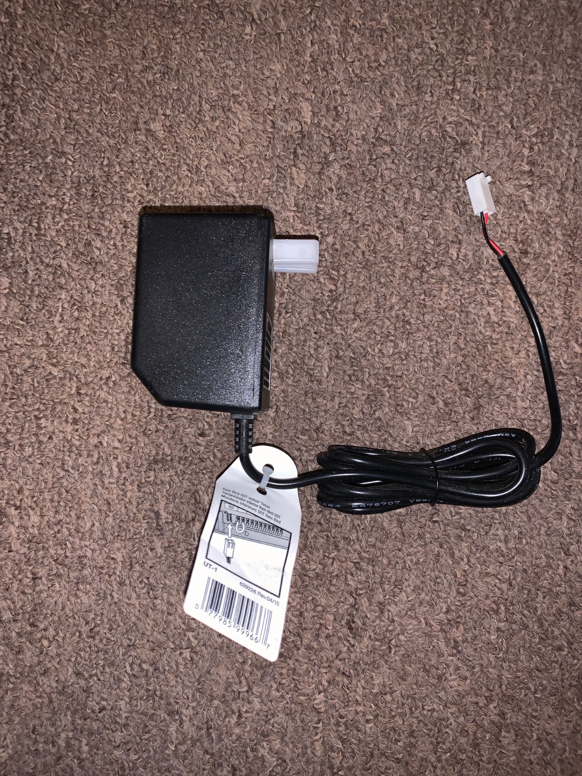 Rainbird UT-1 OEM Sprinkler Timer Electrical Plug/Transformer