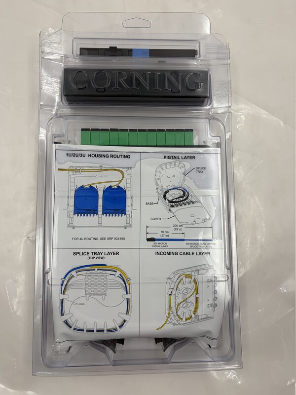 CORNIN SINGLE-MODE 12 FIBER PIGTAIL CCH SPLICE CASSETTE CCH-CS12-6C-P00RE