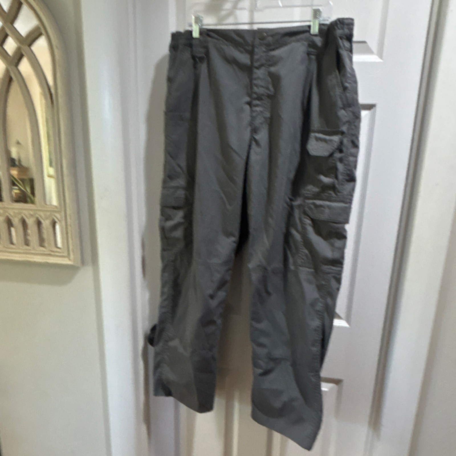 5.11 Tactical Men's Cargo Pants Gray Solid Utility Outdoor Workwear size 40