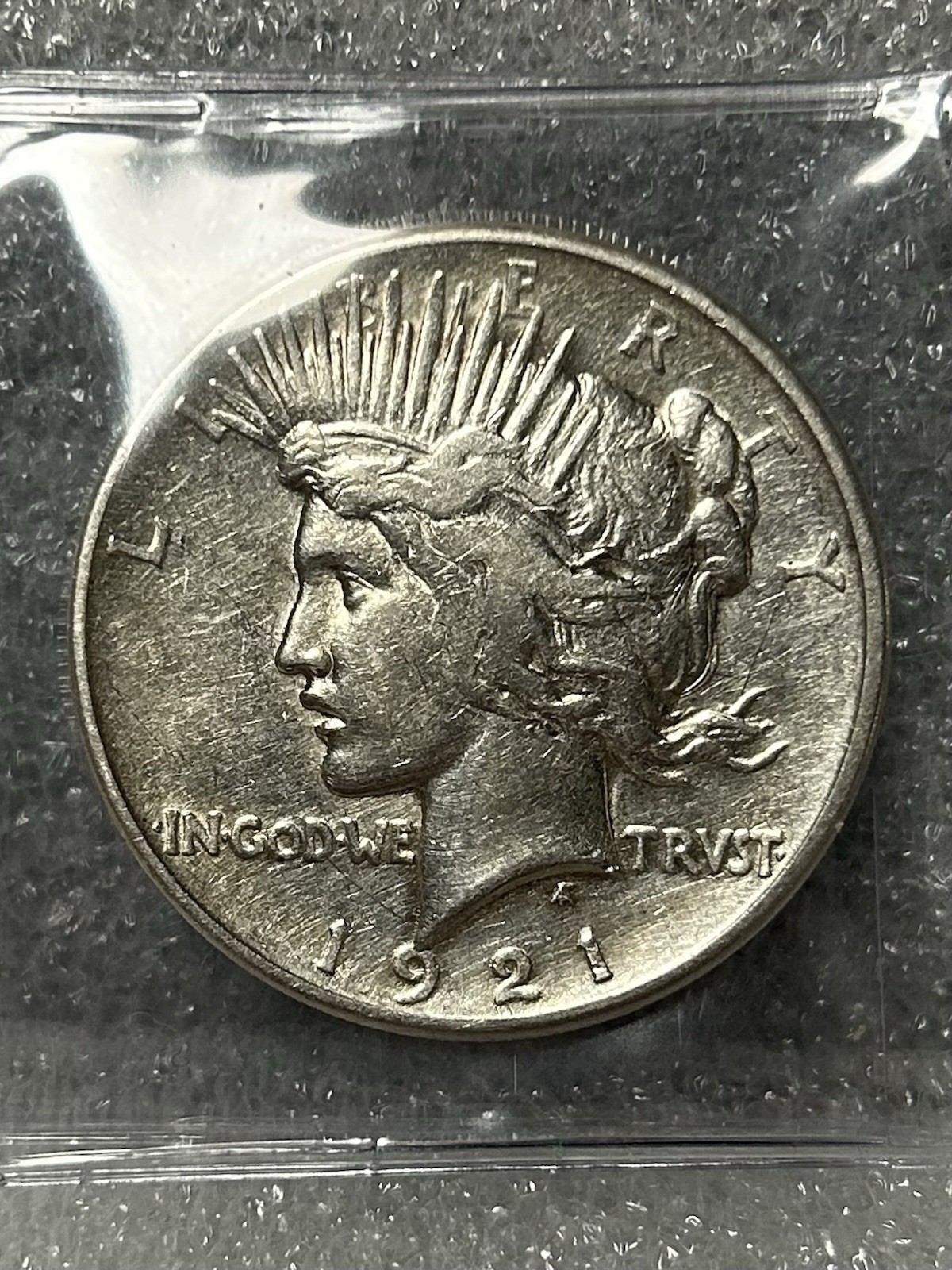 1921 High Relief Peace Silver $1 BX29-13