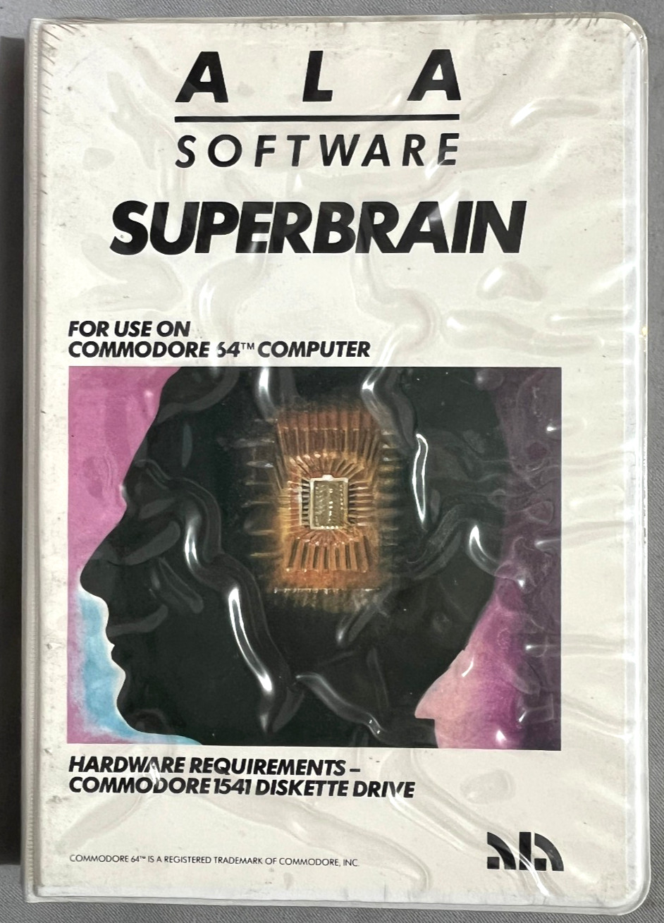 Brand New Superbrain Game ALA Software Commodore 64 disk 1983