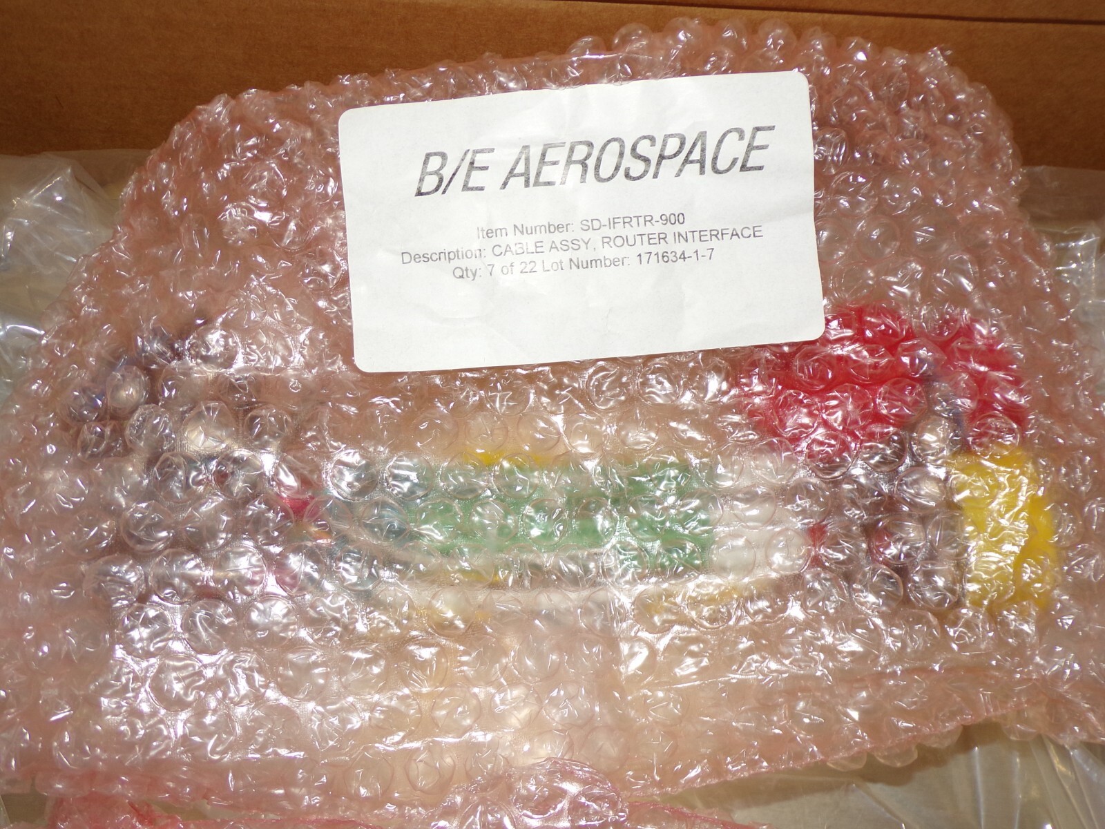 B/E Aerospace Router Interface Cables SD-IFRTR-900
