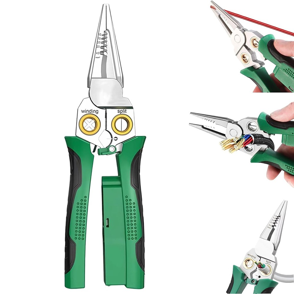 8 In 1 Wire Stripper Twisting for Cutting and Pulling Wires, Cable Scissors