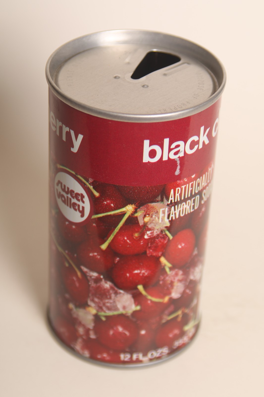 Sweet Valley Black Cherry soda can - 12oz