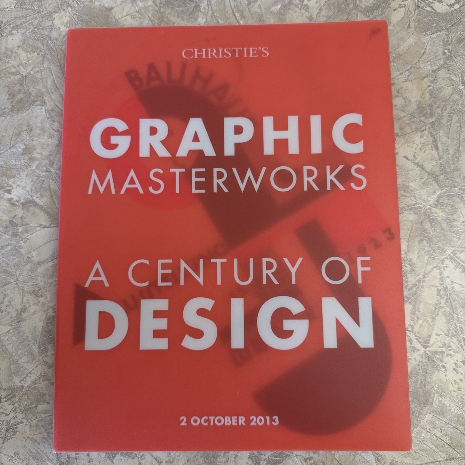 Christie's London, Graphic Masterworks - A Century of Design 2013 Catalog
